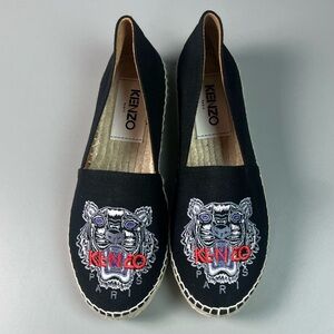 Kenzo Women's Tiger-Embroidered Espadrille Flats